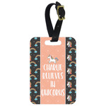 Unicorns Metal Luggage Tag w/ Name or Text