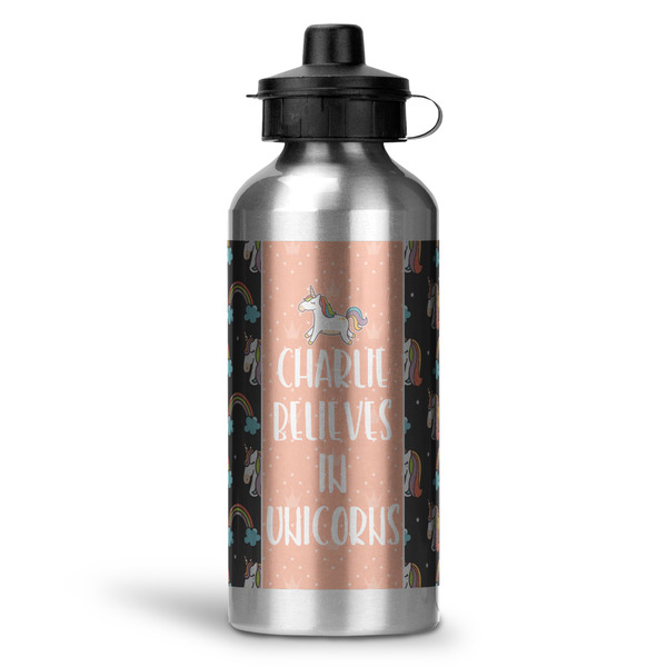 Custom Unicorns Water Bottle - Aluminum - 20 oz (Personalized)