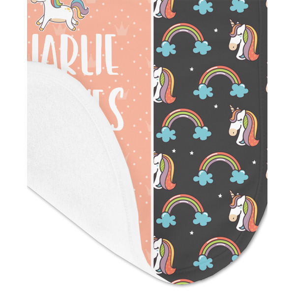 Unicorns Baby Bib - AFT detail