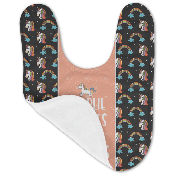 Unicorns Baby Bib - AFT folded