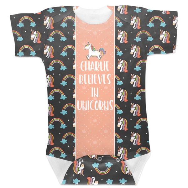 Custom Unicorns Baby Bodysuit 0-3 (Personalized)