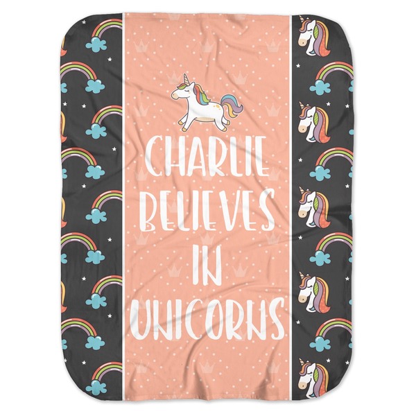 Custom Unicorns Baby Swaddling Blanket (Personalized)