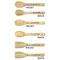 Unicorns Bamboo Cooking Utensils Set - Double Sided - APPROVAL