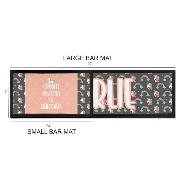 Unicorns Bar Mats - Sizing Chart