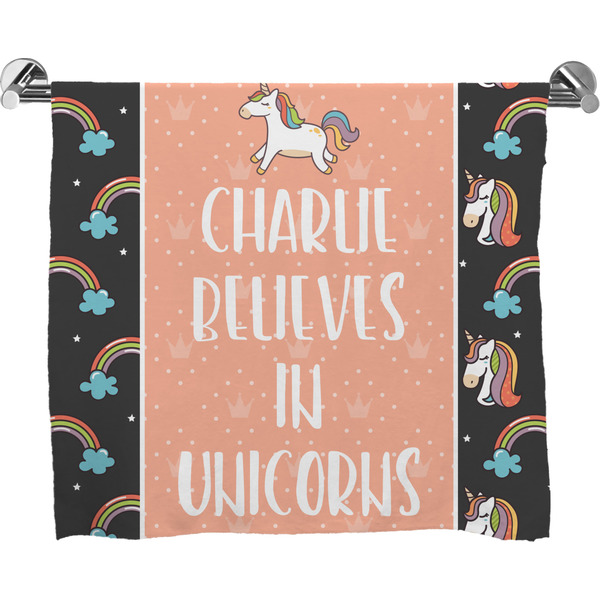 Custom Unicorns Bath Towel (Personalized)