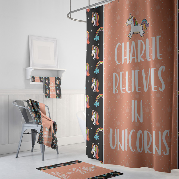 Unicorns Bath Towel Sets - 3-piece - In Context