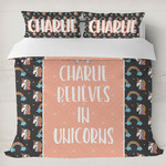 Unicorns Duvet Cover Set - King (Personalized)