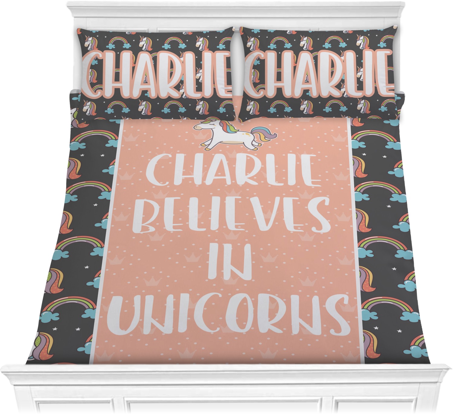 Custom Unicorns Comforters (Personalized) YouCustomizeIt