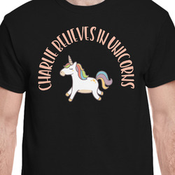 Unicorns T-Shirt - Black - XL (Personalized)