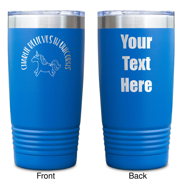 Unicorns Blue Polar Camel Tumbler - 20oz - Double Sided - Approval