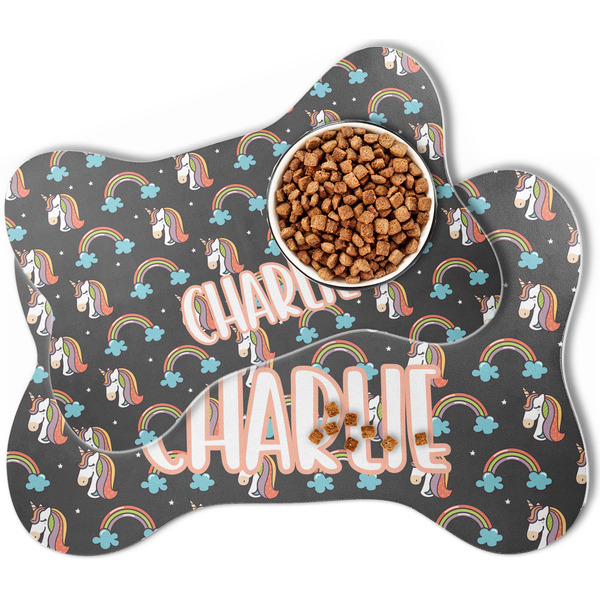 Unicorns Bone Shaped Dog Mats - MAIN