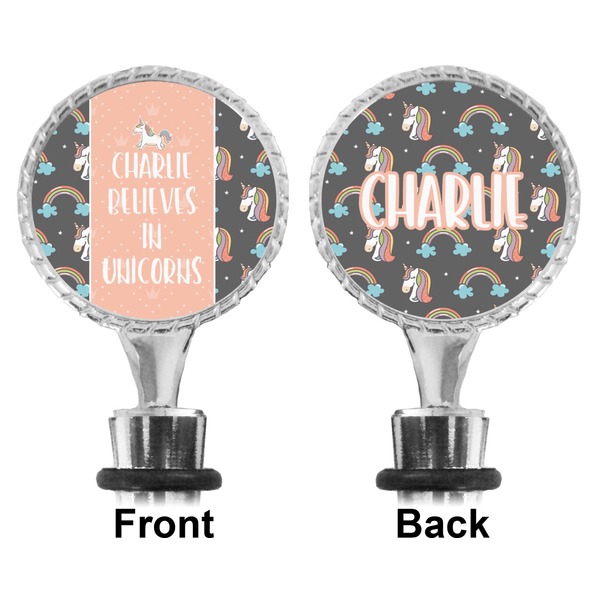 Unicorns Bottle Stopper - Front and Back