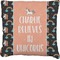 Unicorns Faux-Linen Throw Pillow 20" (Personalized)