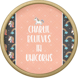 Unicorns Cabinet Knob - Gold (Personalized)