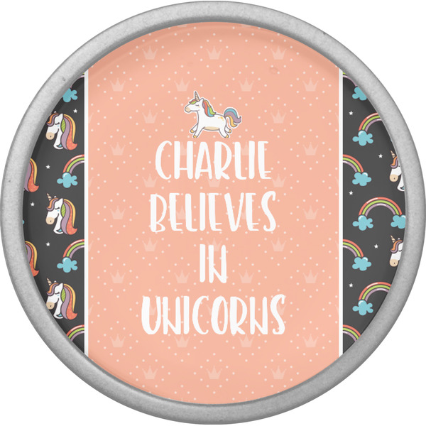 Unicorns Cabinet Knob - Nickel - Front