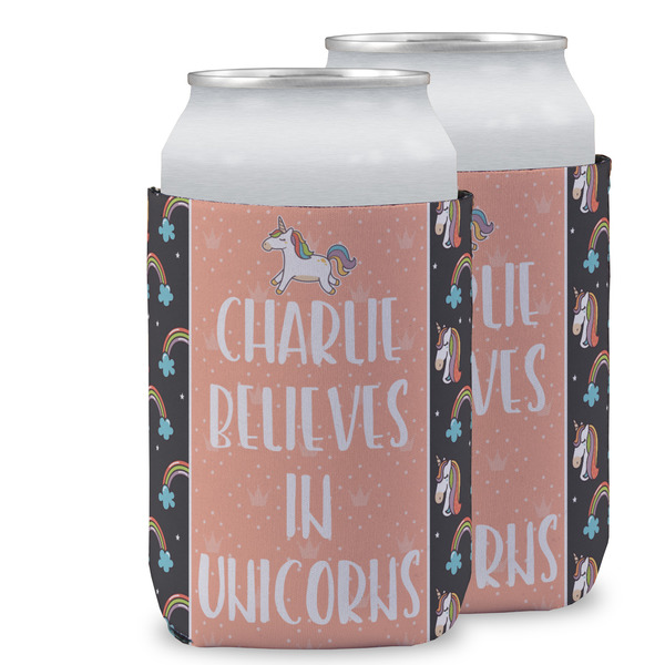 Custom Unicorns Can Cooler (12 oz) w/ Name or Text