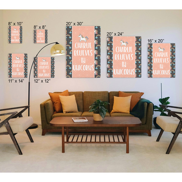 Unicorns Canvas Prints - Multiple Sizes