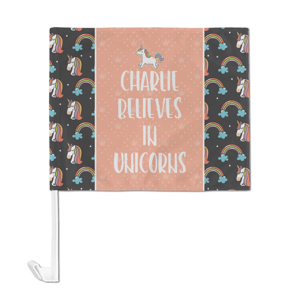 Unicorns Car Flag - Large - FRONT
