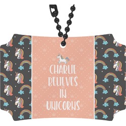 Unicorns Rear View Mirror Ornament (Personalized)