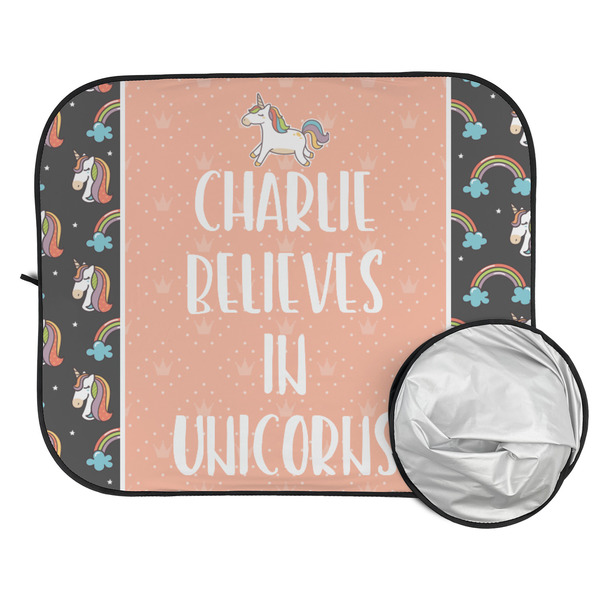 Unicorns Car Sun Shades - FOLDED & UNFOLDED