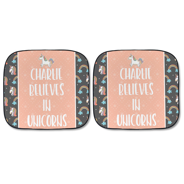 Unicorns Car Sun Shades - FRONT