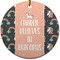 Unicorns Round Ceramic Ornament w/ Name or Text