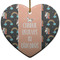 Unicorns Ceramic Flat Ornament - Heart (Front)
