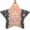 Unicorns Star Ceramic Ornament w/ Name or Text