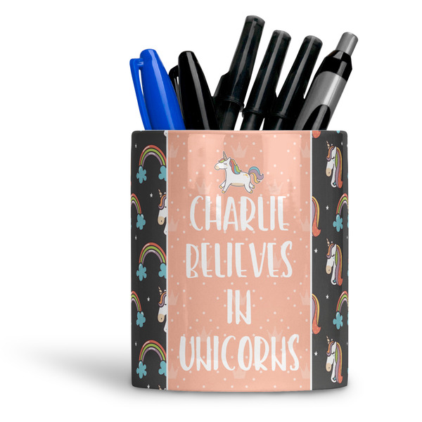 Custom Unicorns Ceramic Pen Holder