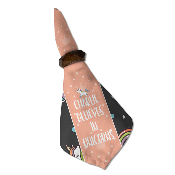 Unicorns Cloth Napkins - Personalized Dinner (Folded in Ring) (MAIN)