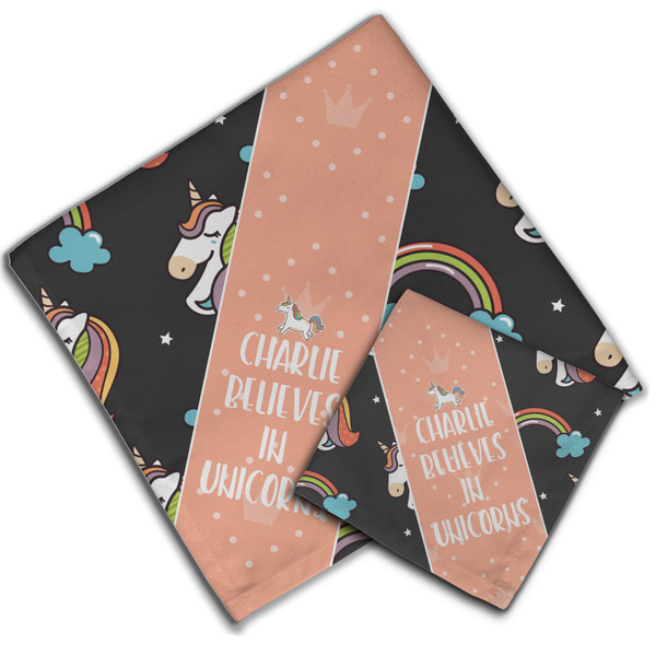 Unicorns Cloth Napkins - Personalized Lunch & Dinner (PARENT MAIN)