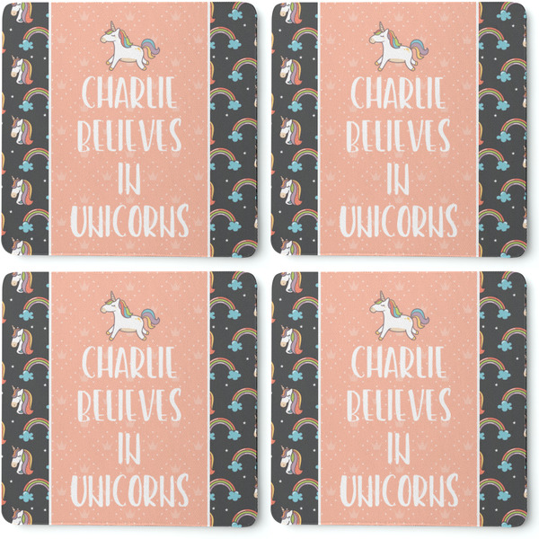 Unicorns Coaster Rubber Back - Apvl