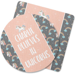 Unicorns Rubber Backed Coaster (Personalized)
