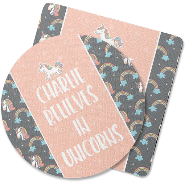 Custom Unicorns Rubber Backed Coaster (Personalized)