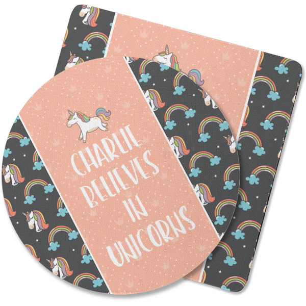 Custom Unicorns Rubber Backed Coaster (Personalized)