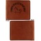 Unicorns Cognac Leatherette Bifold Wallets - Front and Back Single Sided - Apvl