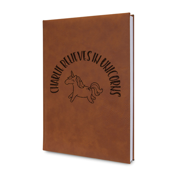 Custom Unicorns Leatherette Journal - Single Sided (Personalized)