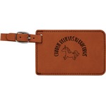 Unicorns Leatherette Luggage Tag (Personalized)