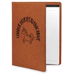 Unicorns Leatherette Portfolio with Notepad (Personalized)