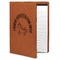 Unicorns Cognac Leatherette Portfolios with Notepad - Large - Main
