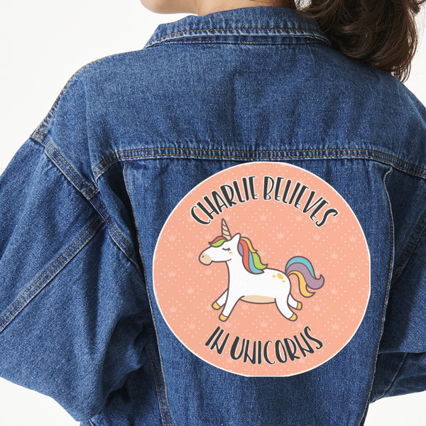 Custom Unicorns Twill Iron On Patch - Custom Shape - 3XL (Personalized)