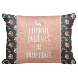 Unicorns Decorative Baby Pillowcase - 16"x12" (Personalized)