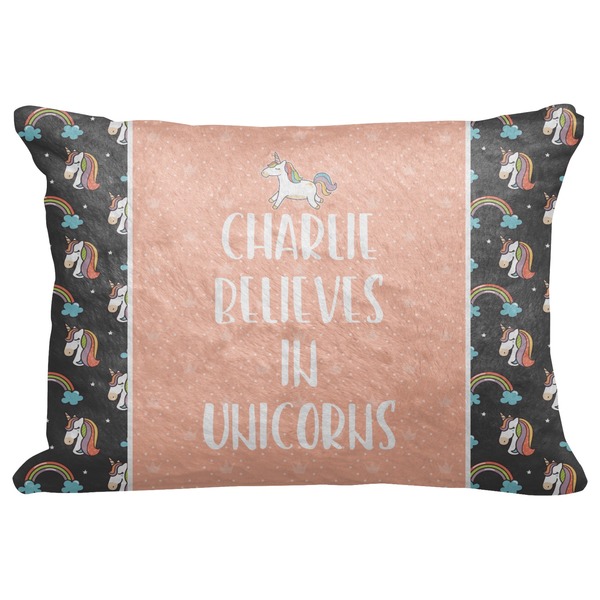Custom Unicorns Decorative Baby Pillowcase - 16"x12" (Personalized)
