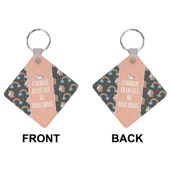 Unicorns Diamond Keychain (Front + Back)