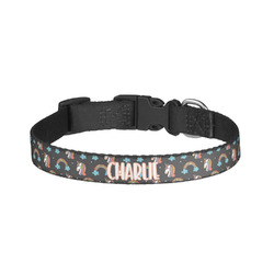 Unicorns Dog Collar - Large (Personalized)