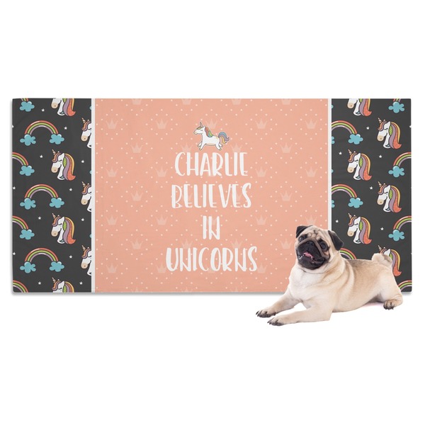 Custom Unicorns Dog Towel (Personalized)