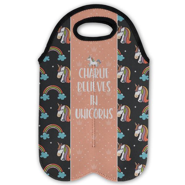 Unicorns Double Wine Tote - Flat (new)