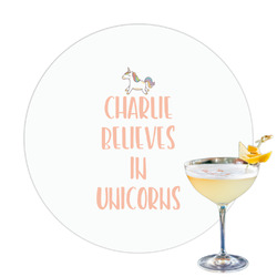 Unicorns Printed Drink Topper (Personalized)