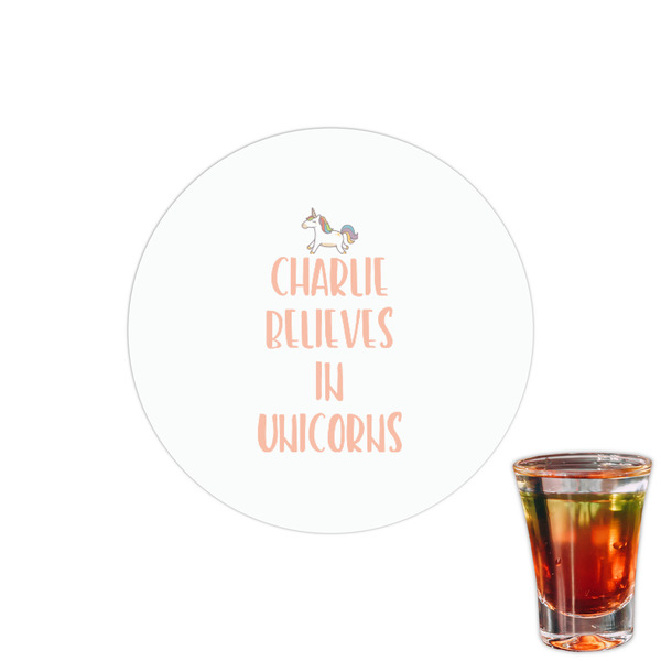 Custom Unicorns Printed Drink Topper - 1.5" (Personalized)