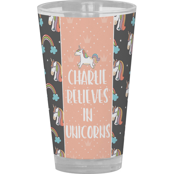 Custom Unicorns Pint Glass - Full Color (Personalized)